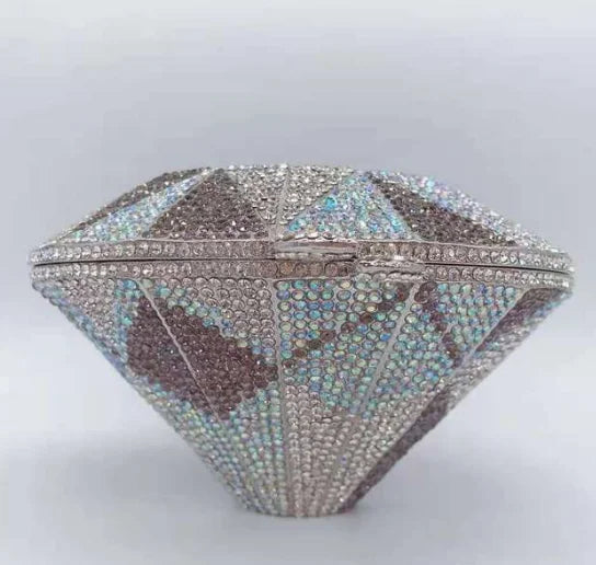 XIYUAN Newest Diamond ring shape bag Luxury Diamonds Clutch Bags Women Prom Evening Bags Designer Handbags clutch purse wallet