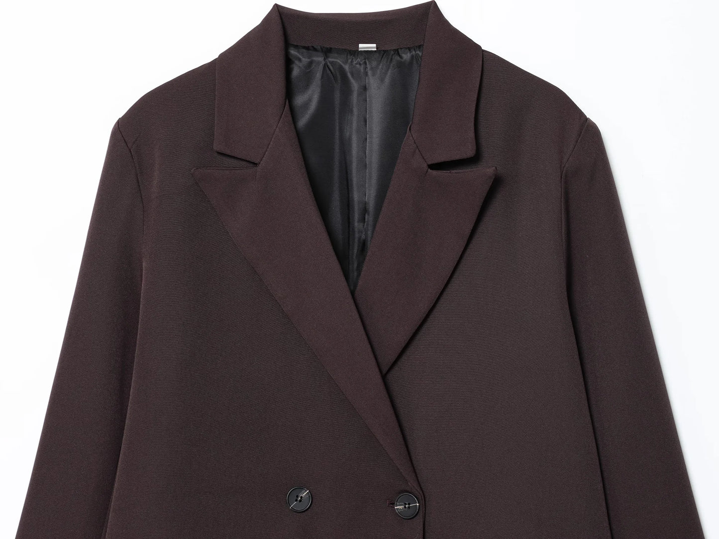 KONDALA Elegant Double Breasted Suit Women Trendy Commute Lapel Blazer Coat 2026 Spring Summer Minimalist Office Lady Blazer