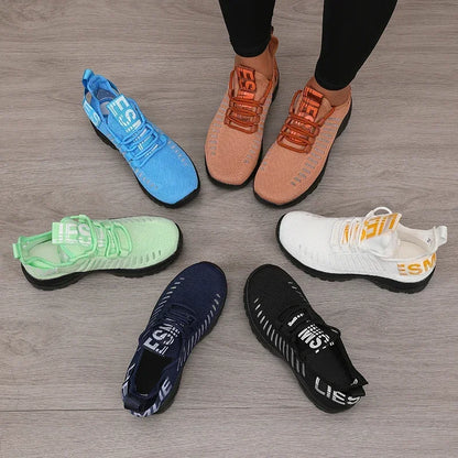 2025 Fashion Mesh Running Shoes Men Women Breathable Lightweight Cushioned Sole Sports Gym Outdoor Training Sneakers Quick Dry