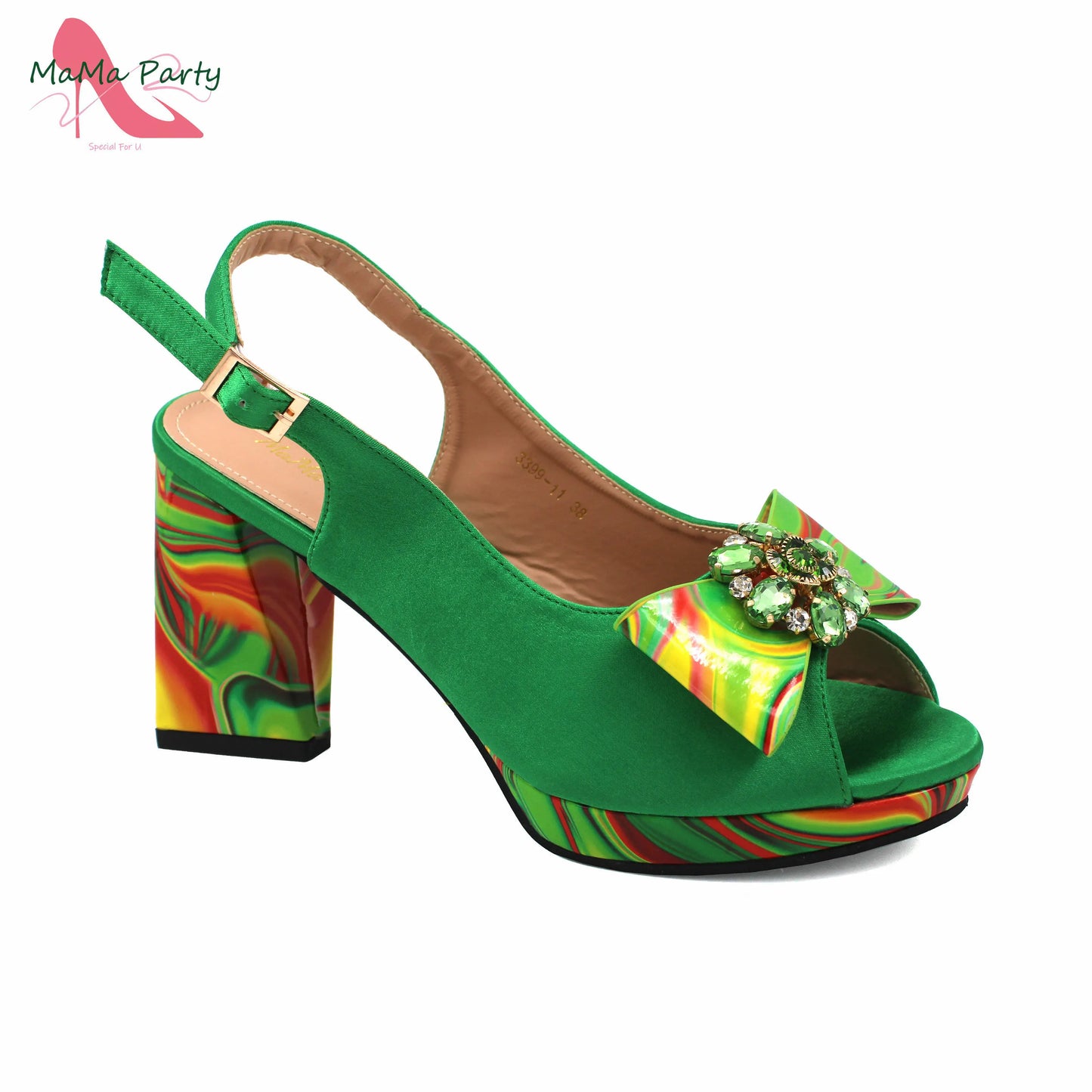 2024 INS Hot Sale New Arrivals Red Color Italian Design Shoes Matching Bag Set Super High Heels Pumps for Garden Party