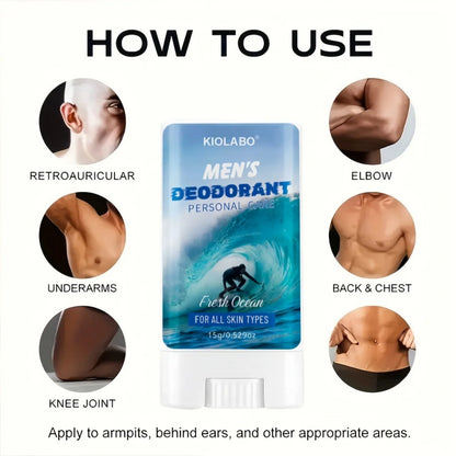 72-hour long-lasting odor elimination, 15g antiperspirant deodorant cream, keeps you fresh and dry all day, portable and conveni