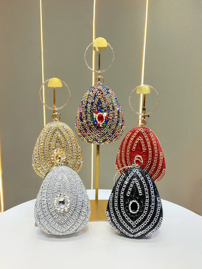 New high-end rhinestone handbag bag fashionable personalized dinner handbag light luxury messenger bag heavy industry handbag