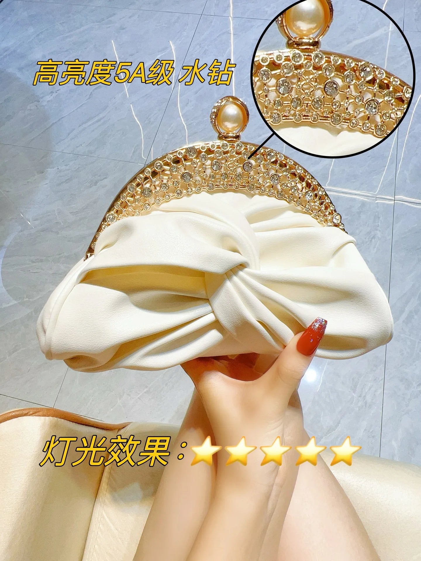 Fashion Women Luxurious Chain Shoulder Bags Red Wedding Party Bags Female Chic Crossbody Bags Prom Clutch Handbags And Purse