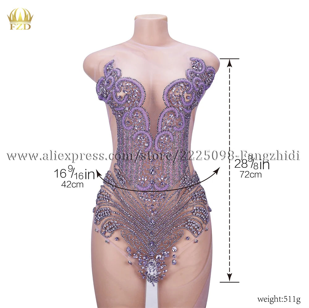 FZD 1 PC Silver Rhinestone Crystal Patches Handmade Gold Crystal Glass Rhinestone Bodice Applique Sew on Wedding Evening Dresses