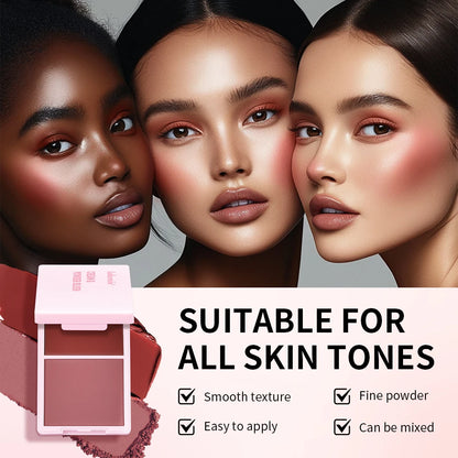 Lakerain Blush Cream Long Lasting High Pigmented Natural Pink Smooth Texture 2 IN 1 Cream & Powder Blusher Korean Makeup