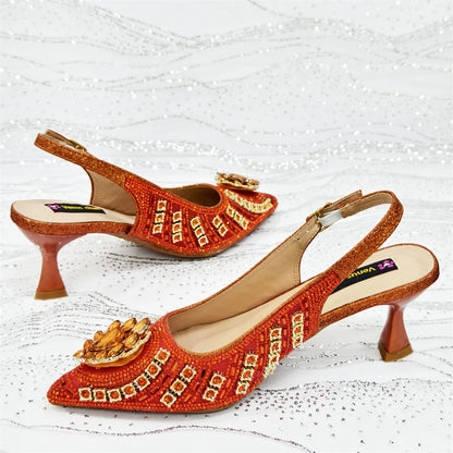 Venus Chan 2026 Italian Butterfly Design Pointed Toe Slingback Sandals with Matching Bag Set - Elegant Sky Blue for Weddings