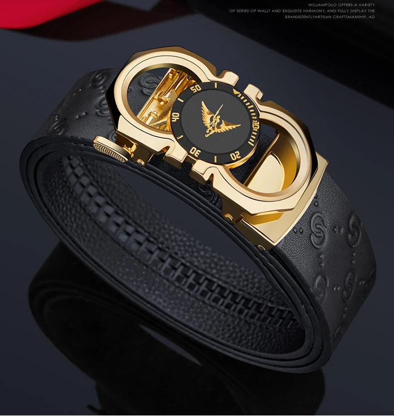 Men's fashionable automatic buckle waistband, casual belt, personalized and versatile, high-end belt