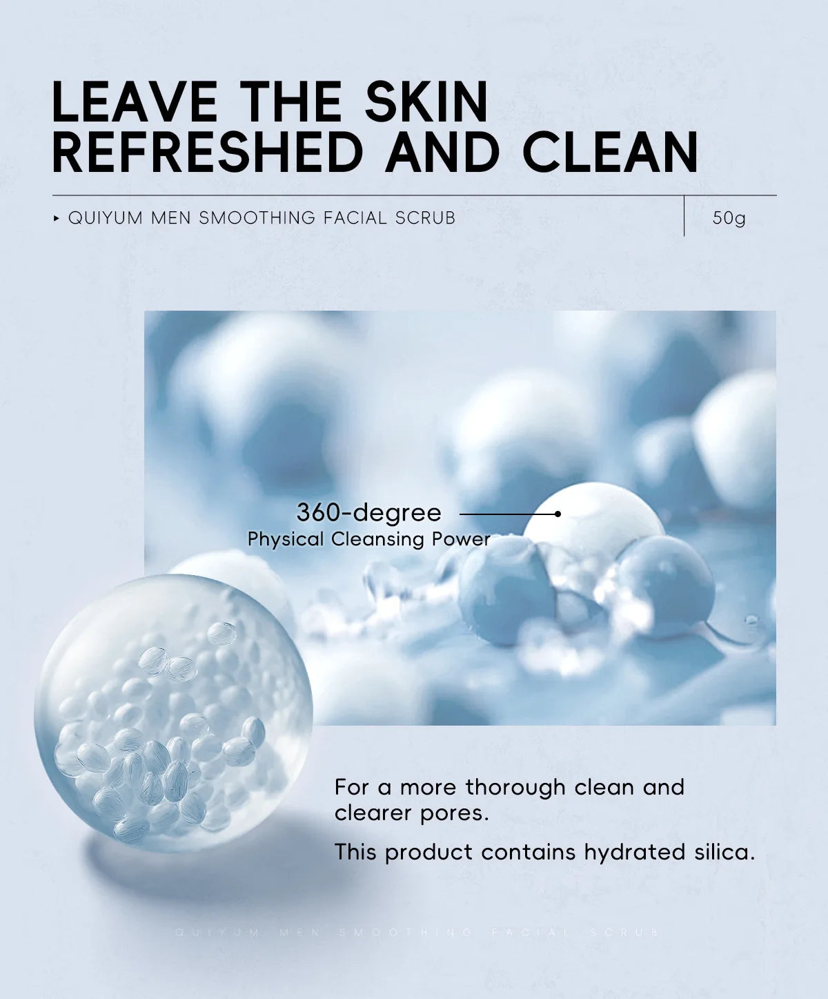 Men's Smooth Facial Scrub 50g Cleansing Pores Men's Skin Care Products