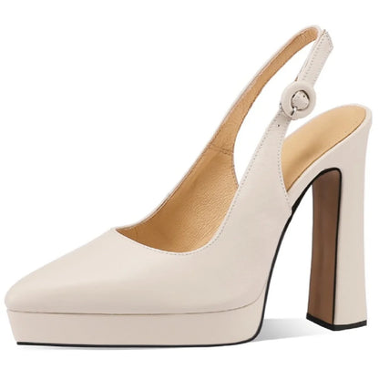 【JOCHEBED HU】New Fashion Women Sandal Shoes Sexy Genuine Patent Leather High Heels Pointed Toe Dress Party Wedding Shoes 33-40