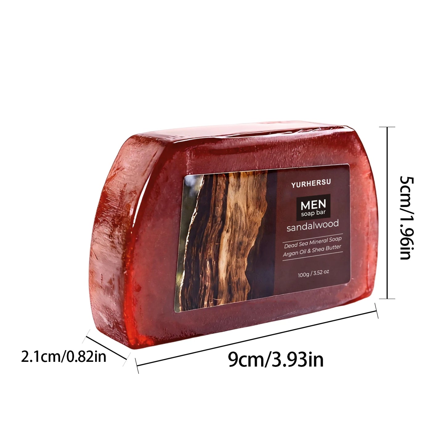 Organic Sandalwood Face Wash Soap, Oil Control, Blackhead Remover, Gentle Cleansing for Men Women, Daily Skin Care
