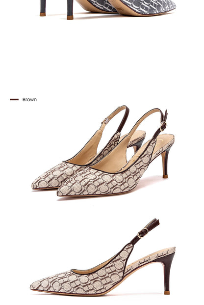2024 Heels CHCH Women's 7cm High Heels Ankle Strap Heeled Sandals Wedding Party Dress Shoes