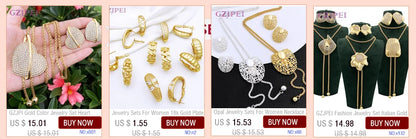 Gold Color Necklace Earrings Set For Women Unique Choker Pendant Earrings 3Pcs Set Jewelry Quality Accessories Free Shipping