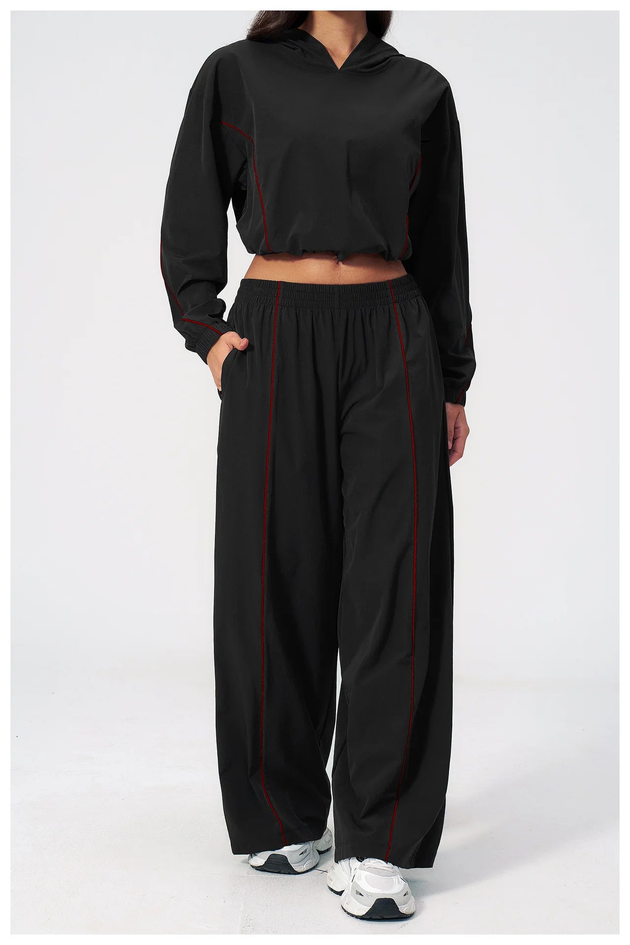 Summer Sunscreen Sports Set 2piece Yoga Women's Fitness Set Sunscreen Long Sleeve Zipper Top Fitness Exercise Speed Drying Pants