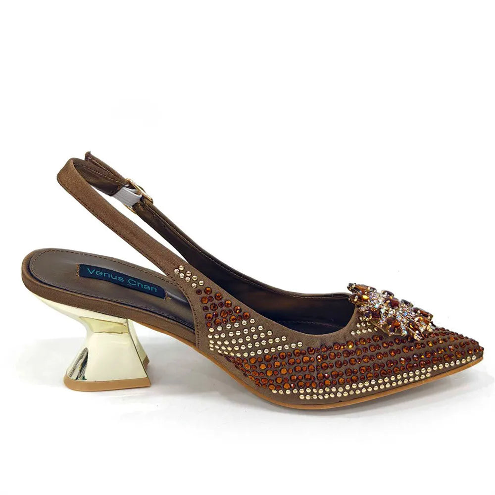 Italian Design Evening Shoes And Bag Paired With Handmade Petal Clutches Pointed Toe High-Heel Shoes For Women Party Shoes