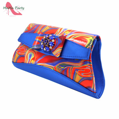 2024 INS Hot Sale New Arrivals Red Color Italian Design Shoes Matching Bag Set Super High Heels Pumps for Garden Party