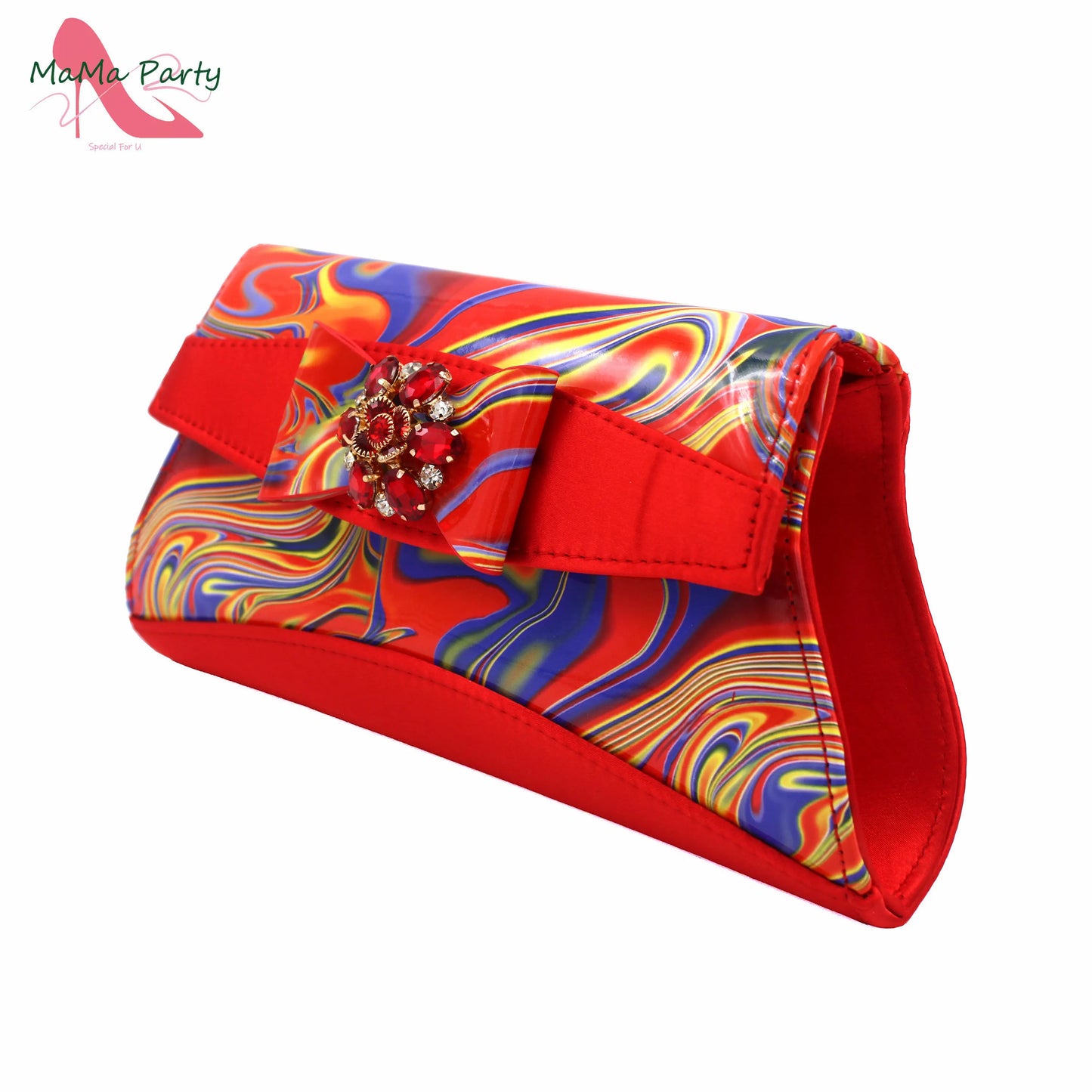 2024 INS Hot Sale New Arrivals Red Color Italian Design Shoes Matching Bag Set Super High Heels Pumps for Garden Party
