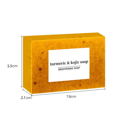 1/2/3/5Pcs 100g Turmeric Hand Made Soap, Lemon Kojic Acid Soap, Shower and Facial Soap Body Care