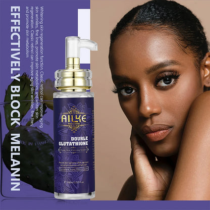 AILKE Whitening Skin Care, With Double Glutathione, Lightening, Moisturizing, Remove Dark Spots, Melanin, Skin Glowing Face Care