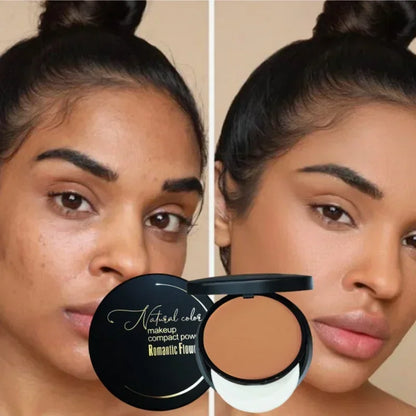 Oil-control Matte Makeup Loose Setting Powder Waterproof Long-lasting Face Concealer With Powder Puff And Mirror Facial Makeup