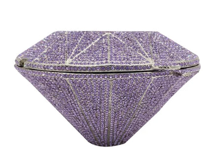 XIYUAN Newest Diamond ring shape bag Luxury Diamonds Clutch Bags Women Prom Evening Bags Designer Handbags clutch purse wallet