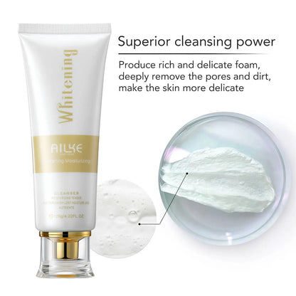 AILKE Women Whitening Facial Skin Care Set, Dark Spots Remover, Anti Wrinkles, Even Skin Tone, for All Skin Types Kit