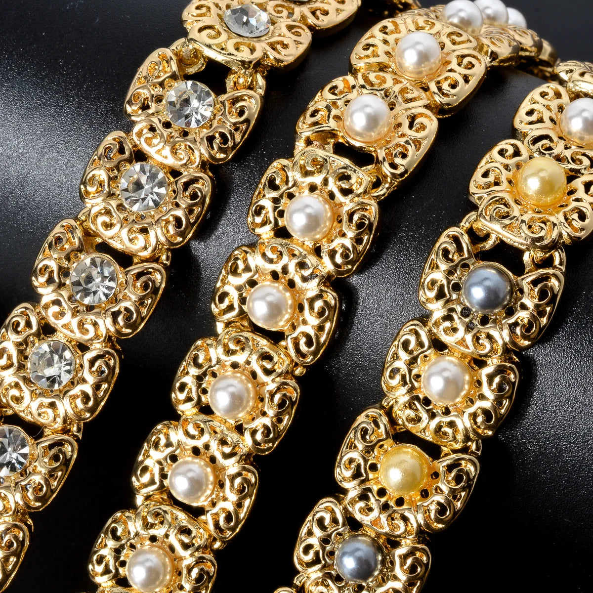 Luxury Quality Jewelry Set For Women Pearl Necklace Bracelet Ring Earring 2024 Trend Wedding Party Jewelry Set Mother's Day Gift