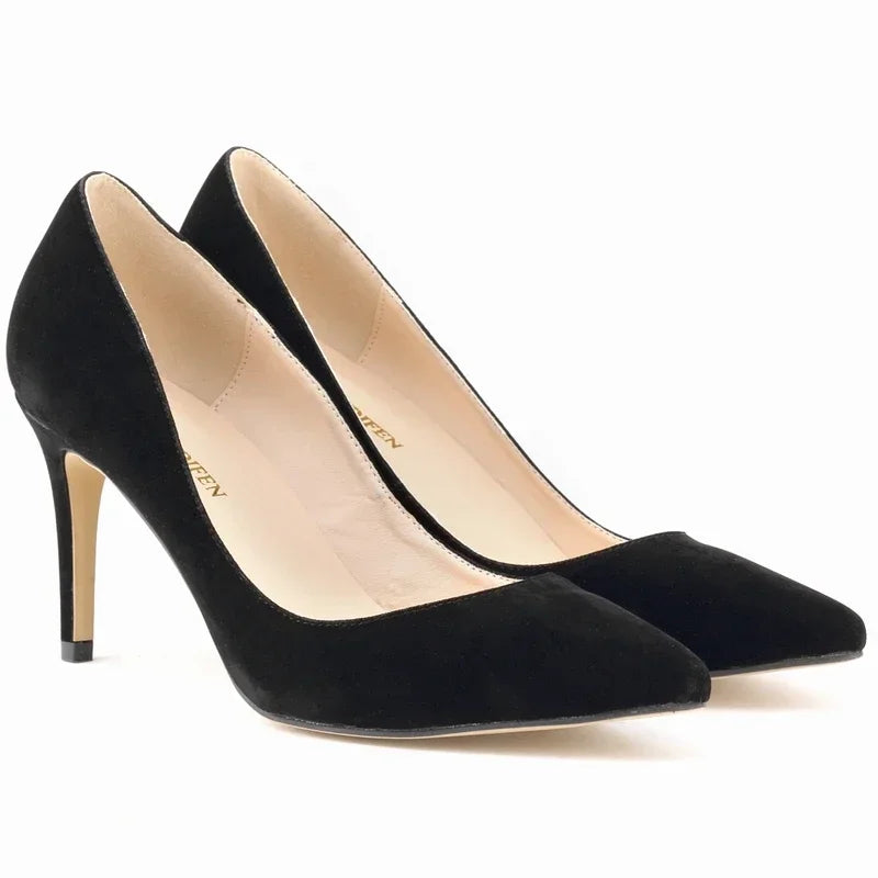 High Heels Classic Pumps Women's Stilettos Sexy Ponited Toes Fashion Office Party Red Wedding Female Comfort Women Party Shoes