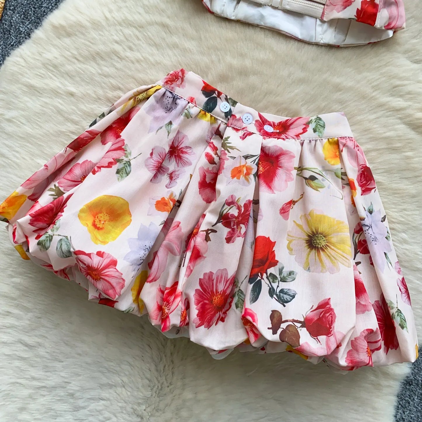 SINGREINY Summer Beach Floral Suits Strapless Sensual Bustier Tank Top+Mini Bud Skirt French Style Women Slim Hotsweet 2Pcs Sets