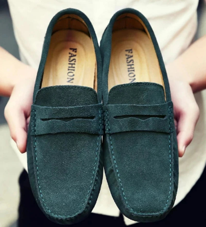 Handmade Men Casual Shoes Soft Loafers Lightweight Driving Shoes Fashion Slip on Flats High Quality Moccasins Non Slip Men Shoes