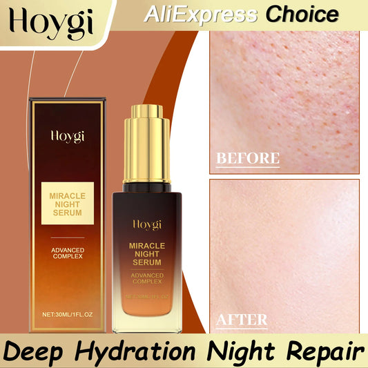 HOYGI Hyaluronic Acid Face Serum Hydrating Tightening Smoothing Nourishing Brightening Fade Fine Lines Anti Aging Facial Essence