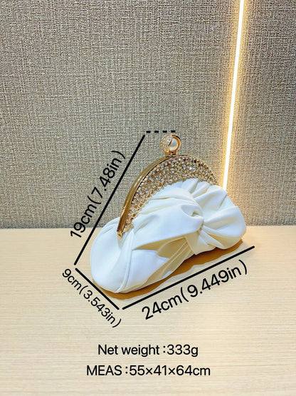Fashion Women Luxurious Chain Shoulder Bags Red Wedding Party Bags Female Chic Crossbody Bags Prom Clutch Handbags And Purse