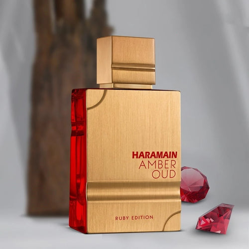 Al Haramain Amber Oud Ruby Edition Eau De Parfum Spray 60ml (2 oz) - Unisex Arabian Perfume for Women & Men, Long-Lasting Amber