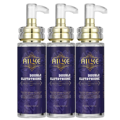 AILKE Whitening Skin Care, With Double Glutathione, Lightening, Moisturizing, Remove Dark Spots, Melanin, Skin Glowing Face Care