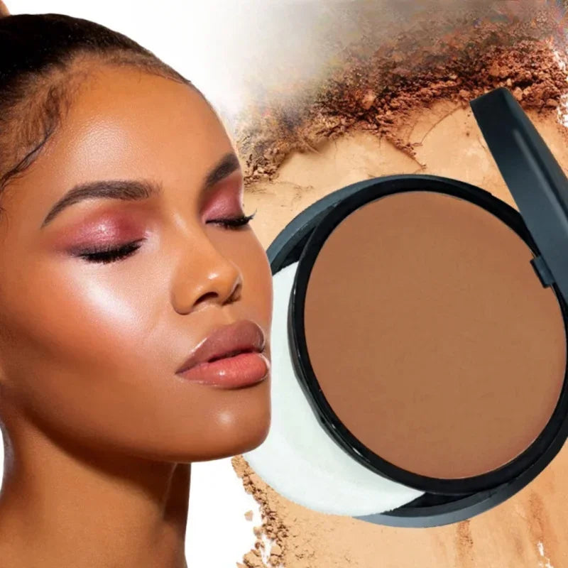 Oil-control Matte Makeup Loose Setting Powder Waterproof Long-lasting Face Concealer With Powder Puff And Mirror Facial Makeup