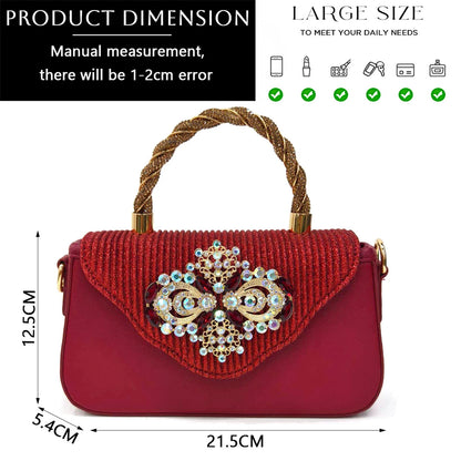 Venus Chan Italian Shoes and Bags Matching Set 2024 Nigeria Elegance Party Rhinestone Pointed Toe Women's Shoes High Heel