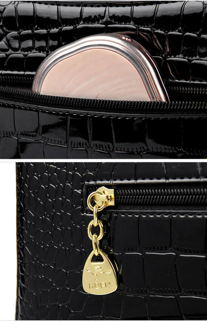 KAIDIFEINIROO Kangaroo Brand Alligator Pu Leather Shoulder Crossbody Bag Clutch Hand Bags for Mother Small Women Handbags New
