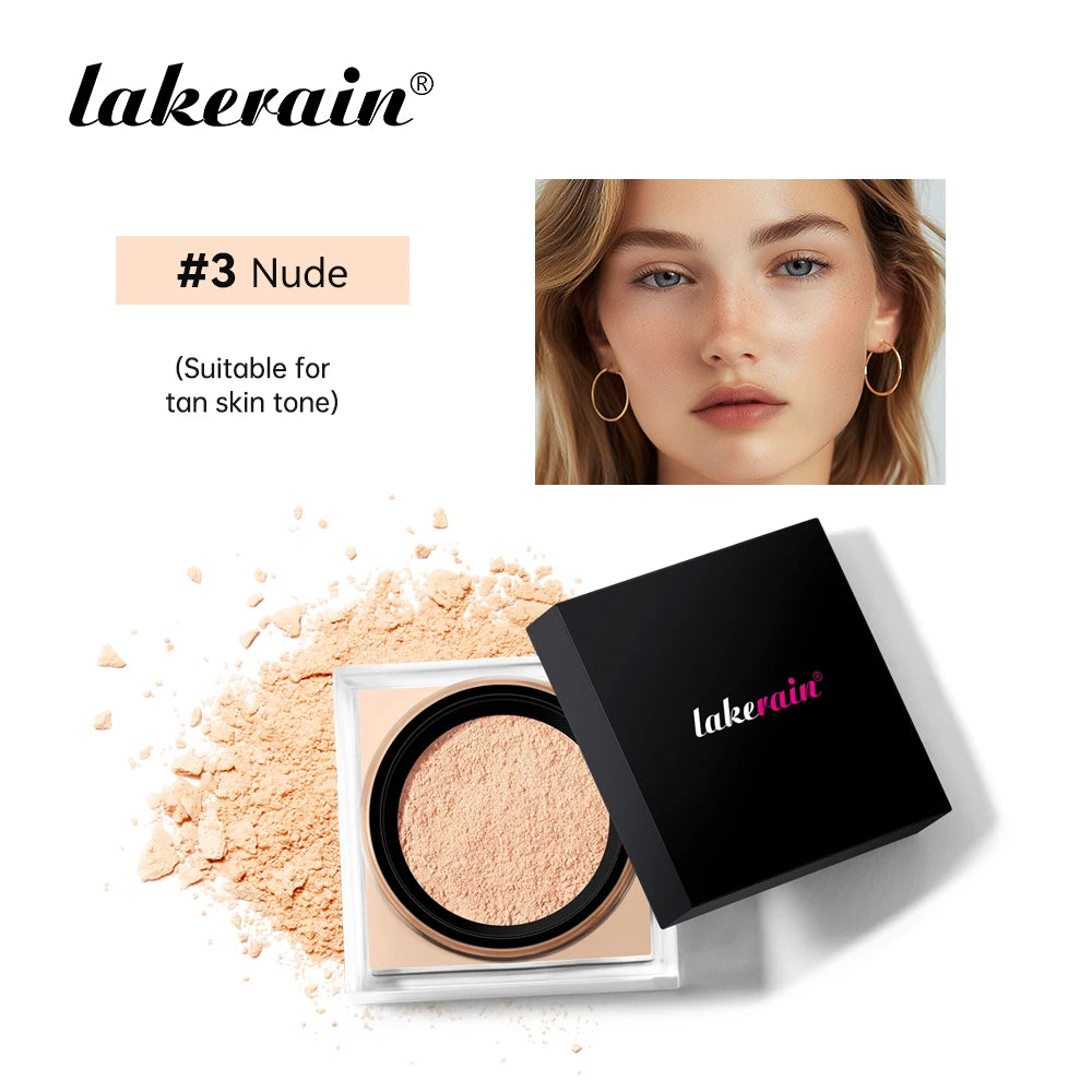 Loose Baking Setting Powder Natural Face Matte Waterproof Brightening Long Lasting Oil Control Loose Powder Makeup Cosmetics