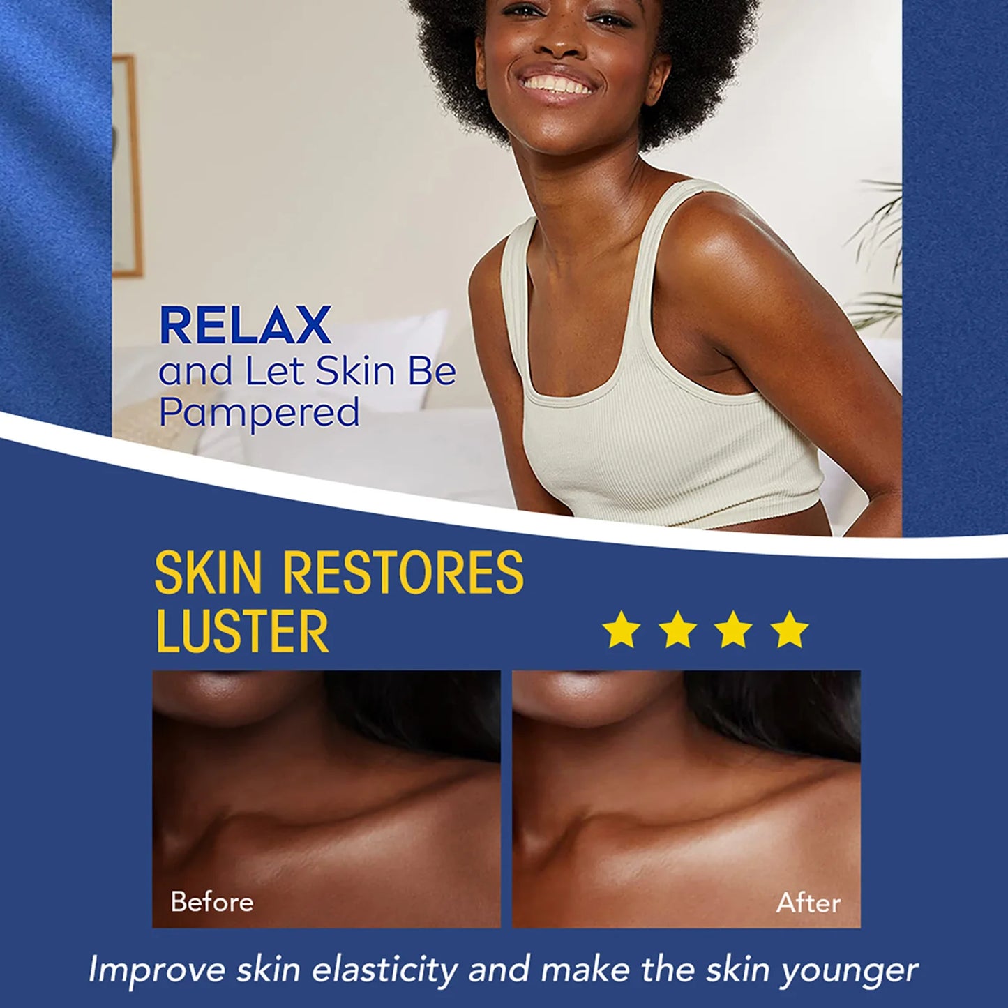 AILKE Collagen Whitening Body Lotion, Intense Moisturizing Cream for Women, Reduce Dark Spots, Melanin, With Nicotinamide