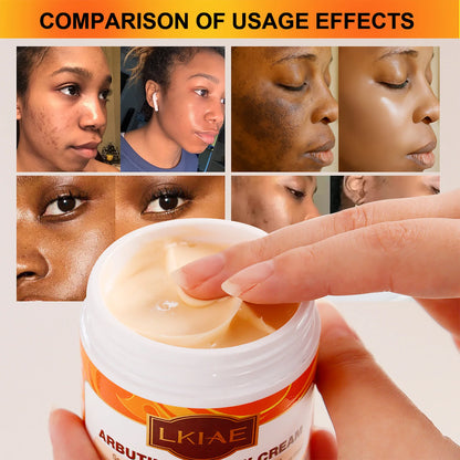 LKIAE Arbutin Pawpaw Face Cream For Women, Black Spots & Acne Correcting, Lightening Skin, Easily Absorbed, Lightweight, 80ml