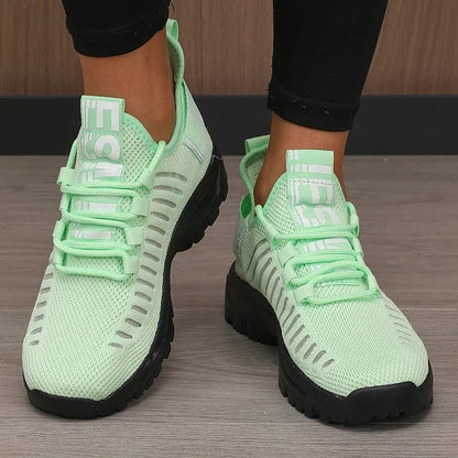 2025 Fashion Mesh Running Shoes Men Women Breathable Lightweight Cushioned Sole Sports Gym Outdoor Training Sneakers Quick Dry