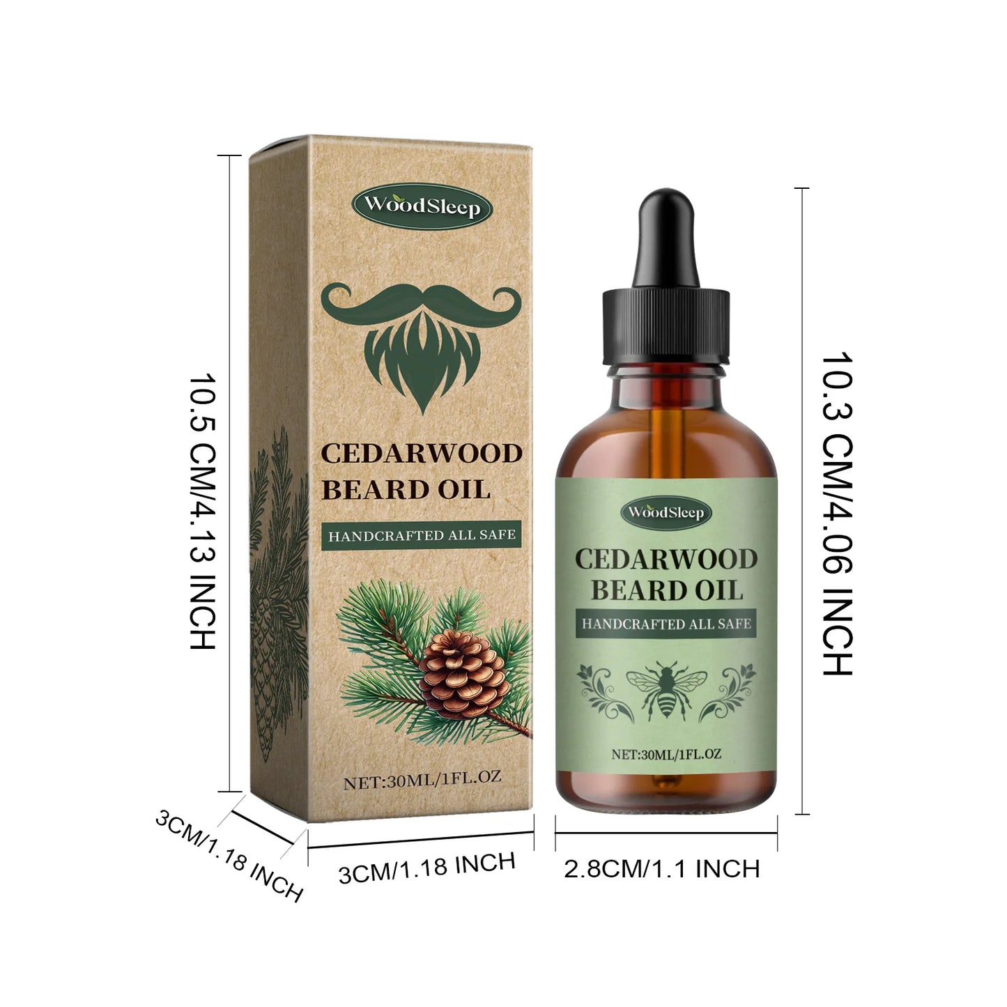 Men Beard Care Oil Moisturizing Growth Shine Soften Beard Strengthen Roots Hair Thicker Styling Care Beard Growing Essential Oil