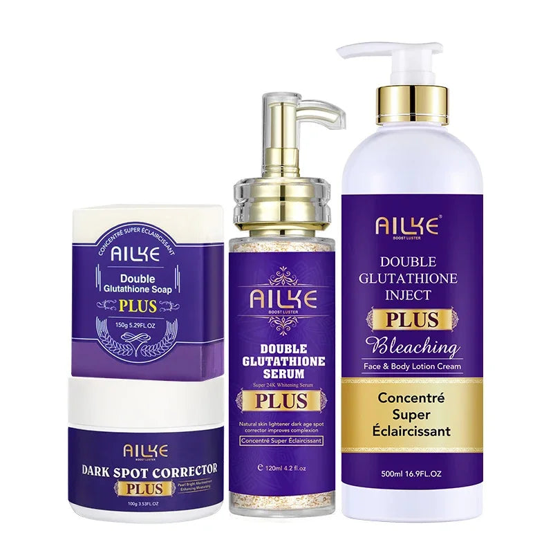 AILKE Glutathione Whitening Cream, Advanced Lightening Lotion, Glowing Cream For All Skin, Reduce Dark Spots, Even Skin Tone