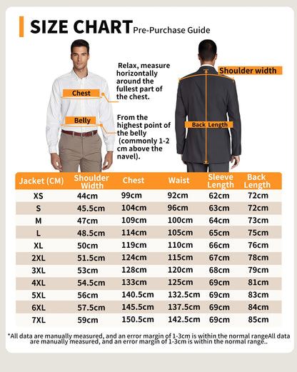 Blue Men's Suit Jacket Slimming Fashion Blazer Double Row Metal Buckle Men's Top Coat for Business Banquet Wedding