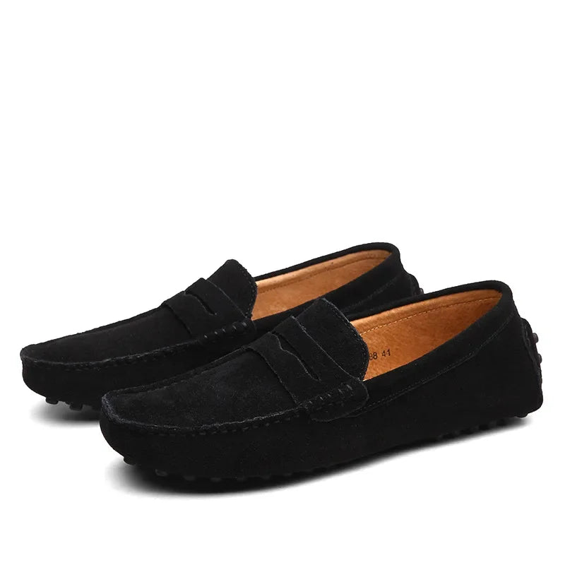 Handmade Men Casual Shoes Soft Loafers Lightweight Driving Shoes Fashion Slip on Flats High Quality Moccasins Non Slip Men Shoes