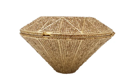 XIYUAN Newest Diamond ring shape bag Luxury Diamonds Clutch Bags Women Prom Evening Bags Designer Handbags clutch purse wallet
