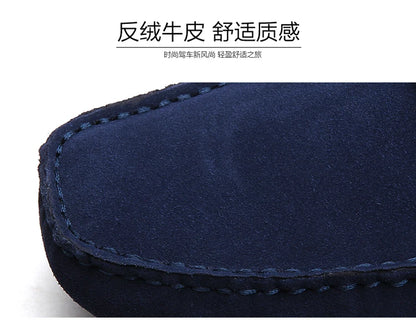 Men's Casual Fashion Genuine Leather Loafers Moccasins Slip-On Driving Shoes 38-50 Size Range Male Flats Comfort Footwear