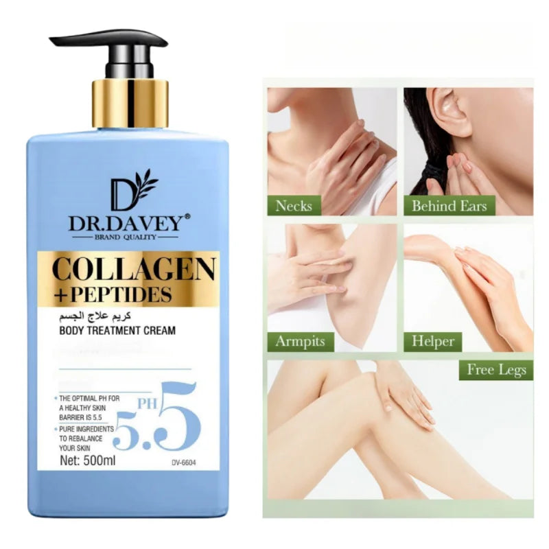 500mlLarge Capacity Collagen+Peptide Body LotionCollagen Body LotionBody Lotion Moisturizing Body Milk Refreshing Non-Greasy Hyd