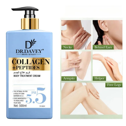 500mlLarge Capacity Collagen+Peptide Body LotionCollagen Body LotionBody Lotion Moisturizing Body Milk Refreshing Non-Greasy Hyd