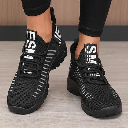 2025 Fashion Mesh Running Shoes Men Women Breathable Lightweight Cushioned Sole Sports Gym Outdoor Training Sneakers Quick Dry