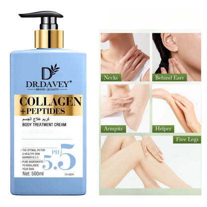 500mlLarge Capacity Collagen+Peptide Body LotionCollagen Body LotionBody Lotion Moisturizing Body Milk Refreshing Non-Greasy Hyd